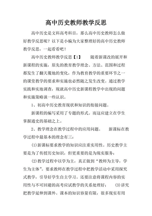 历史反思书