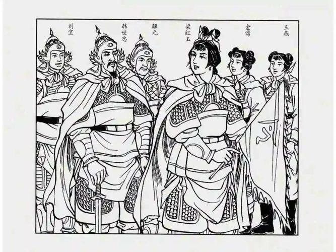 梁红玉故事连环画全系列,高清收藏分享