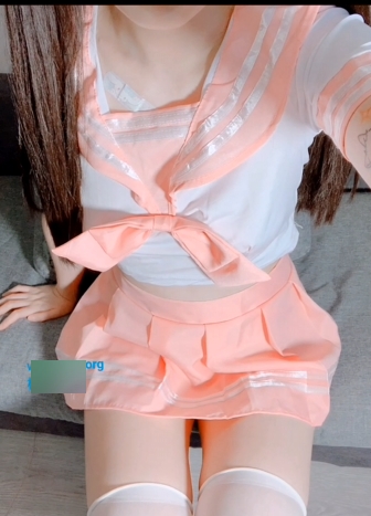粉色JK作品-飘零小姐姐网红身材粉红服装